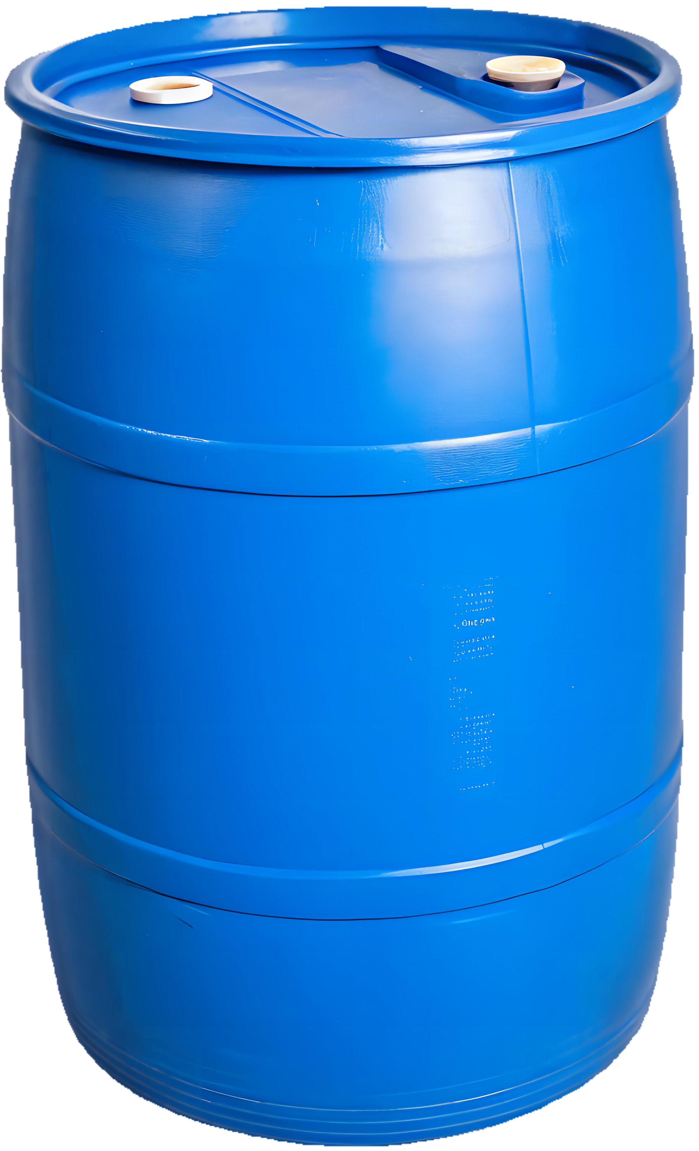 55-gallon drum repurposed as a raised garden bed planter